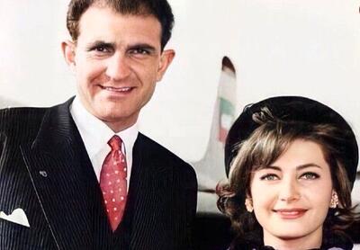 شهناز پهلوی در آغوش مادرش فوزیه