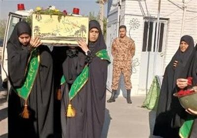 تشییع شهید گمنام در دبیرستان شهدای سپاه - تسنیم