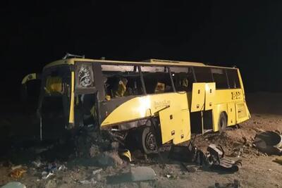 تصادف اتوبوس دانشجویان در جاده سمنان_سرخه