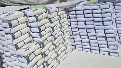 توقیف ۲ برند غیراستاندارد چسب کاشی