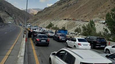 ترافیک سنگین در آزادراه تهران - شمال و  کرج - قزوین