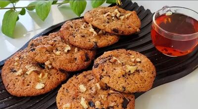 آموزش کوکی سالم و رژیمی ساده / بدون آرد و روغن و شکر !