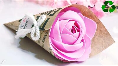 گل شیک ساخته شده از فوم ایده ای جالب برای هدیه دادن!