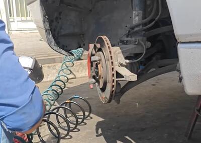  خودت ارتفاع ماشینتو ببر بالا / آموزش تعویض لول فنر جلو پژو