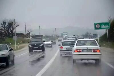 هشدار به مسافران؛ جاده‌های مازندران بارانی و لغزنده است