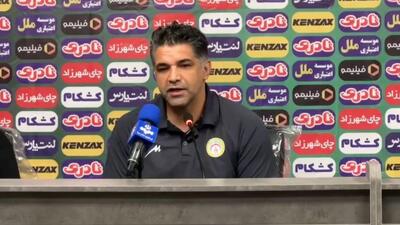 نشست خبری پیروز قربانی پیش از مصاف با استقلال خوزستان