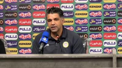 نشست خبری پیروز قربانی پیش از مصاف با استقلال خوزستان