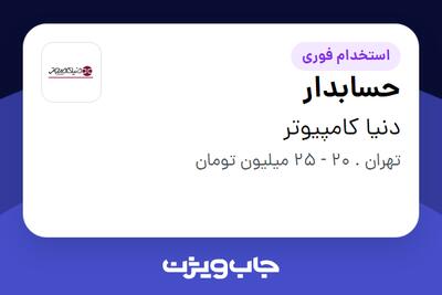 استخدام حسابدار در دنیا کامپیوتر