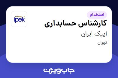  استخدام کارشناس حسابداری در ایپک ایران