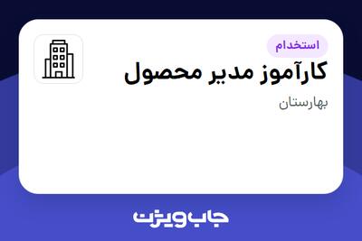 استخدام کارآموز مدیر محصول در سازمانی فعال در حوزه فناوری اطلاعات / نرم افزار و سخت افزار