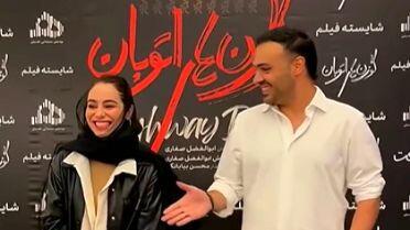 فیلم / سوژه شدن مدل عجیب دست دادن سامان صفاری و مریم شاه‌ولی، بازیگرانِ فیلم «گوزن‌های اتوبان» ....