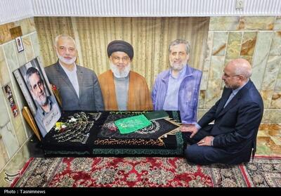 حضور قالیباف بر مزار شهید حاج رمضان
