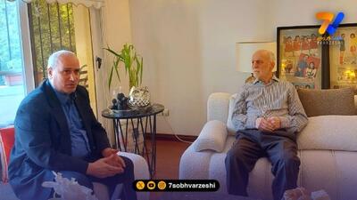  عیادت مهدی تاج از اسطوره پرسپولیس