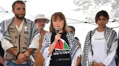  گرتا تونبرگ در کشتی مسافران غزه دستگیر شد