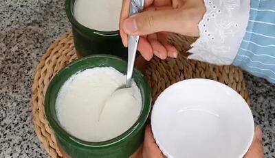آموزش ماست خونگی + ترفند سفت شدن و رویه بستن ماست