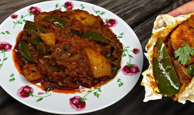 آلو بونا خانگی خوشمزه و آسان با ادویه مخصوص دستور آسان سریع و خوشمزه که همه دوست دارن!