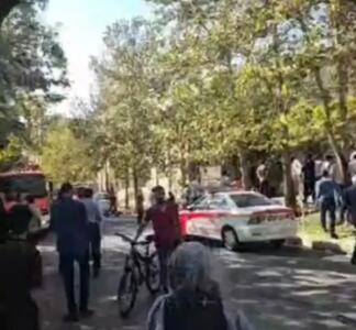 اولین تصاویر از محل وقوع انفجار در دانشکده فنی دانشگاه تهران+ فیلم