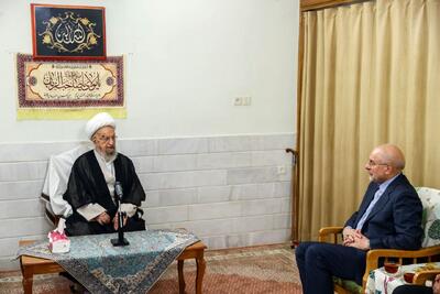 تصاویر: دیدار قالیباف با آیت‌الله‌العظمی ناصر مکارم شیرازی