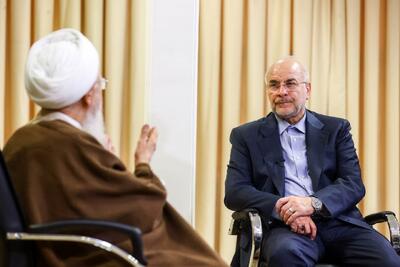 تصاویر: دیدار قالیباف با آیت‌الله‌العظمی عبدالله جوادی آملی