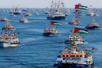  رژیم صهیونیستی ۱۳ کشتی ناوگان الصمود را تصرف کرد