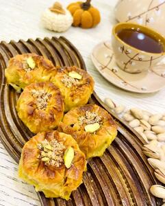  طرز تهیه باقلوا حلزونی| خودت با این دستور عین قنادها درست میکنی!