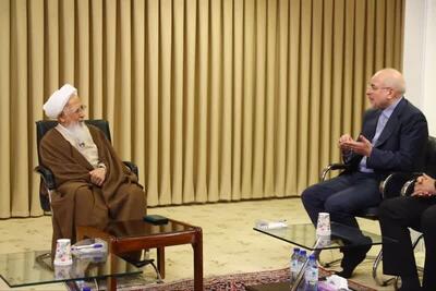 دیدار قالیباف با دو نفر از مراجع تقلید