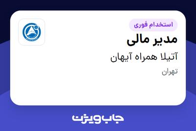  استخدام مدیر مالی در آتیلا همراه آیهان