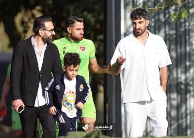 حسین ماهینی میهمان ویژه تمرین پرسپولیس
