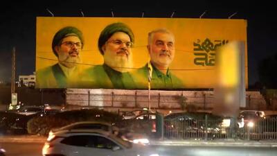 دیوار نگاره بیروت به مناسبت اولین سالگرد شهادت رهبران مقاومت + فیلم