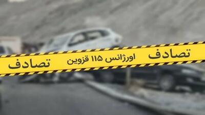 دو سانحه رانندگی در آزادراه‌های قزوین با ۲ فوتی و ۱۰ مصدوم