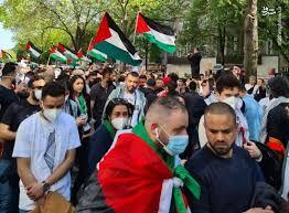 تجمع مردم برلین در حمایت از مردم فلسطین و کاروان صمود