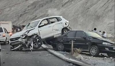 سانحه رانندگی در جاده هراز پنج مصدوم برجا گذاشت