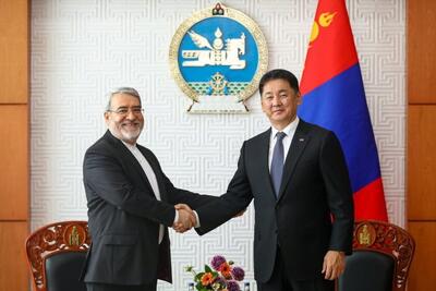 دیدار رحمانی‌فضلی با رئیس‌جمهور مغولستان