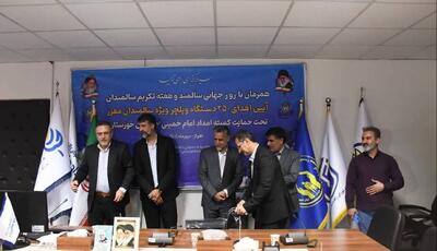 اهدای ۲۵۰ ویلچر به سالمندان مددجو کمیته امداد امام خمینی خوزستان