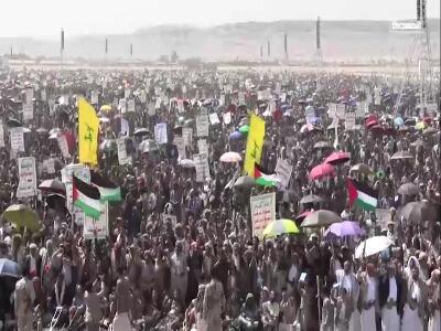 تظاهرات گسترده یمنی‌ها در حمایت از غزه