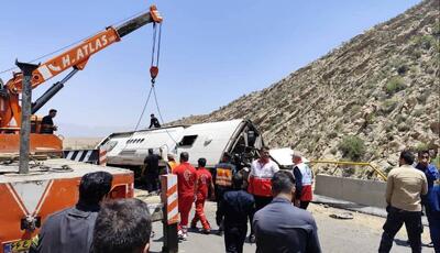  واژگونی اتوبوس در محور دماوند ـ فیروزکوه
