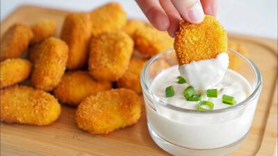 طرز تهیه ناگت نخود ترد، بهتر از مرغ خوشمزه و آسان !