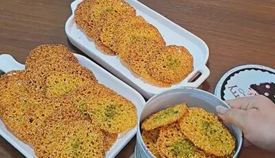 سوهان توری نازک و خوشمزه / شیرینی سنتی ایرانی با نصف قیمت بیرون