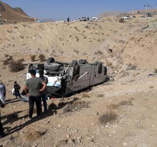 اولین تصاویر از حادثه مرگبار سقوط اوتوبوس در جاده دماوند