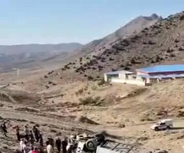 ویدئویی از سقوط مرگبار امروز اتوبوس به دره در جاده دماوند-فیروزکوه