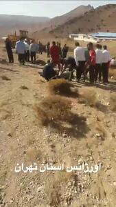 تصاویری‌ از محل حادثه سقوط‌ اتوبوس در محور دماوند-فیروزکوه