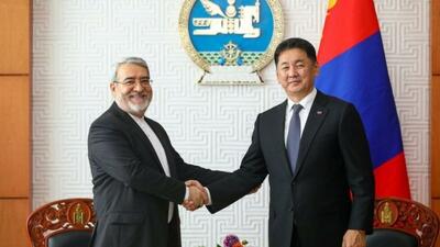 دیدار سفیر ایران در چین با رئیس‌جمهور مغولستان