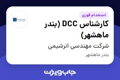استخدام کارشناس DCC (بندر ماهشهر) - آقا در شرکت مهندسی انرشیمی