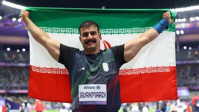  «سید علی اصغر جوانمردی» قهرمان پرتاب وزنه پارادوومیدانی جهان شد