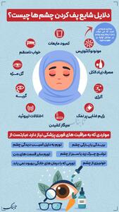 اینفوتابناک| دلایل شایع پف کردن چشم ها چیست؟