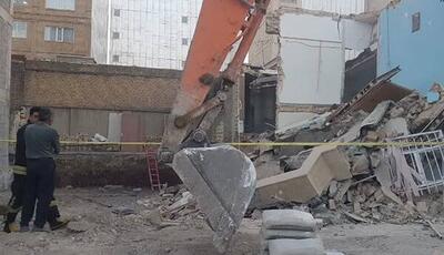 ریزش ساختمان مسکونی در کرمانشاه بدون خسارت جانی رخ داد