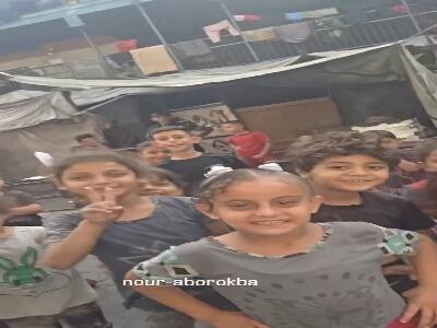 تصاویری از شادمانی کودکان غزه از احتمال پایان یافتن جنگ