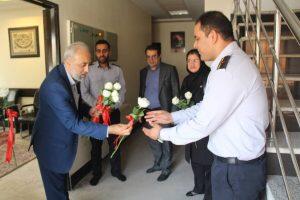 حضور سرپرست مخابرات منطقه گلستان در ایستگاه آتش نشانی بمناسبت روز آتش نشان