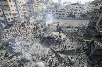 مرکز فلسطینی: ۸۰۰۰ نفر در غزه زیر آوارها هستند