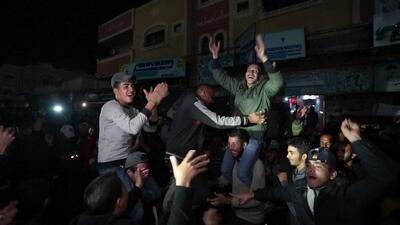 خوشحالی مردم غزه از موافقت حماس با طرح ترامپ برای آتش‌بس